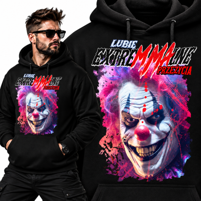 BLUZA Z KAPTUREM SPORTY WALKI  EXTREMMALNE ŻYCIE